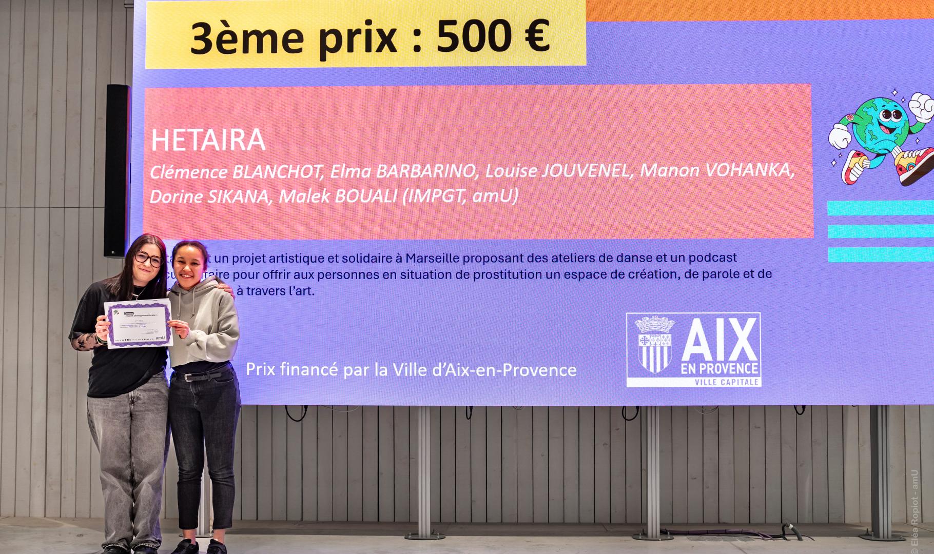 Photo des lauréats 3ème prix projets ODD en action